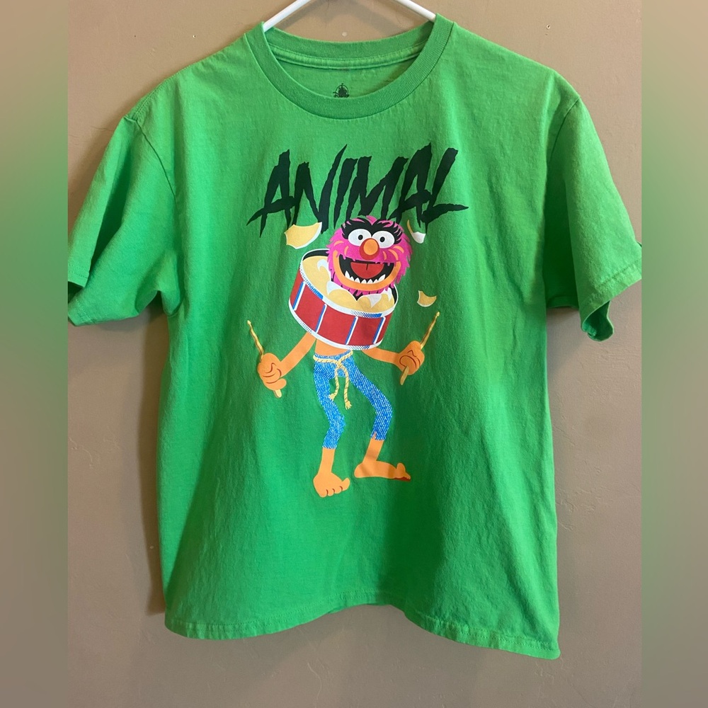Disney Muppets Animal Youth XL TSHIRT cotton neon green